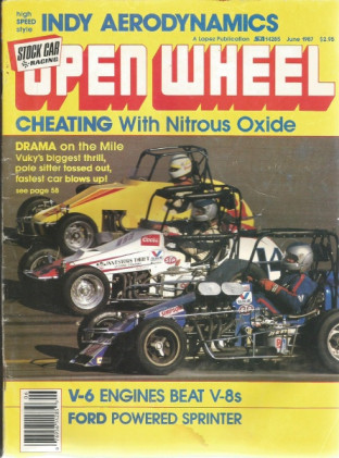 OPEN WHEEL 1987 JUNE - CHUCK AMATI, SHELDON KINSER, ROXIE LOTT, MARSHALL 